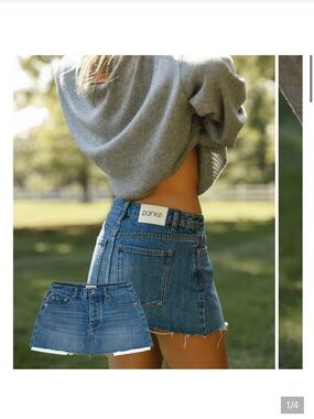 Parke Denim Mini Skirt SIZE 26